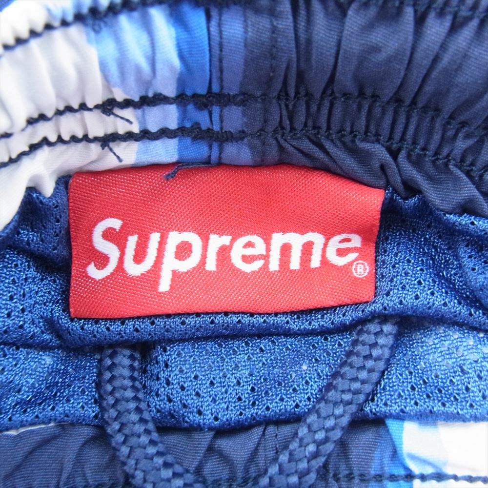 Supreme シュプリーム 20SS Racing Water Short レーシング ウォーター ショーツ 総柄 ロゴ スイム ショート ハーフ パンツ ブルー系 M【中古】