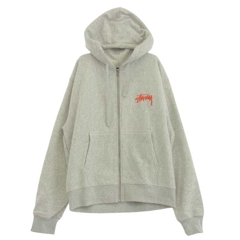 STUSSY ステューシー 1974935 Skate Tough Zip Hoodie ロゴ プリント ジップアップ フーディー パーカー –  ブランド古着 LIFE