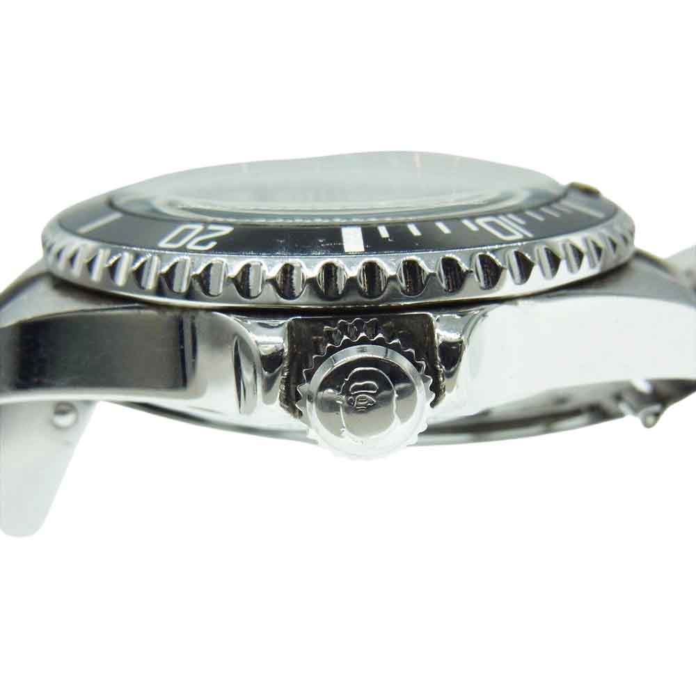 A BATHING APE アベイシングエイプ BAPEX ベイペックス サルマリーナ 腕時計 ウォッチ 自動巻き オートマティック アナログ シルバー系【中古】