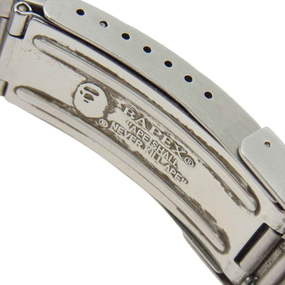 A BATHING APE アベイシングエイプ BAPEX ベイペックス サルマリーナ 腕時計 ウォッチ 自動巻き オートマティック アナログ シルバー系【中古】