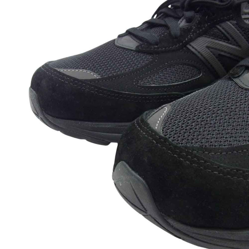 NEW BALANCE ニューバランス フェイクバスターズ鑑定済み U990BB6 Triple Black トリプルブラック メッシュ スエード スニーカー ブラック系 27cm【中古】