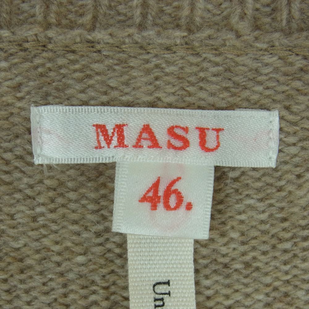 エムエーエスユー 19AW MUFW-KN0291 PABLO SWEATER パブロ セーター ボーダー ニット グレー系 オレンジ系 46【中古】