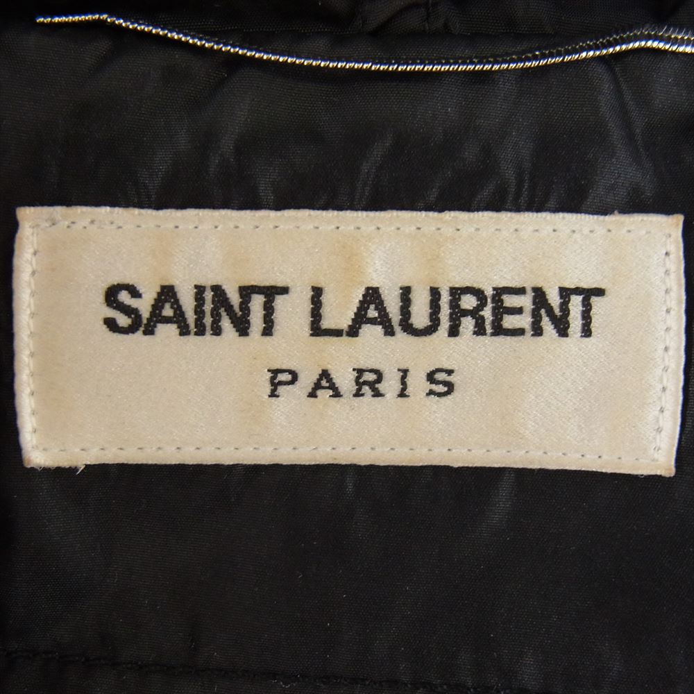 SAINT LAURENT サンローラン 504710 Y989L Lightweight Hooded Jacket In Black ライトウェイト フーデッド ナイロン ジャケット  ブラック系 46【中古】