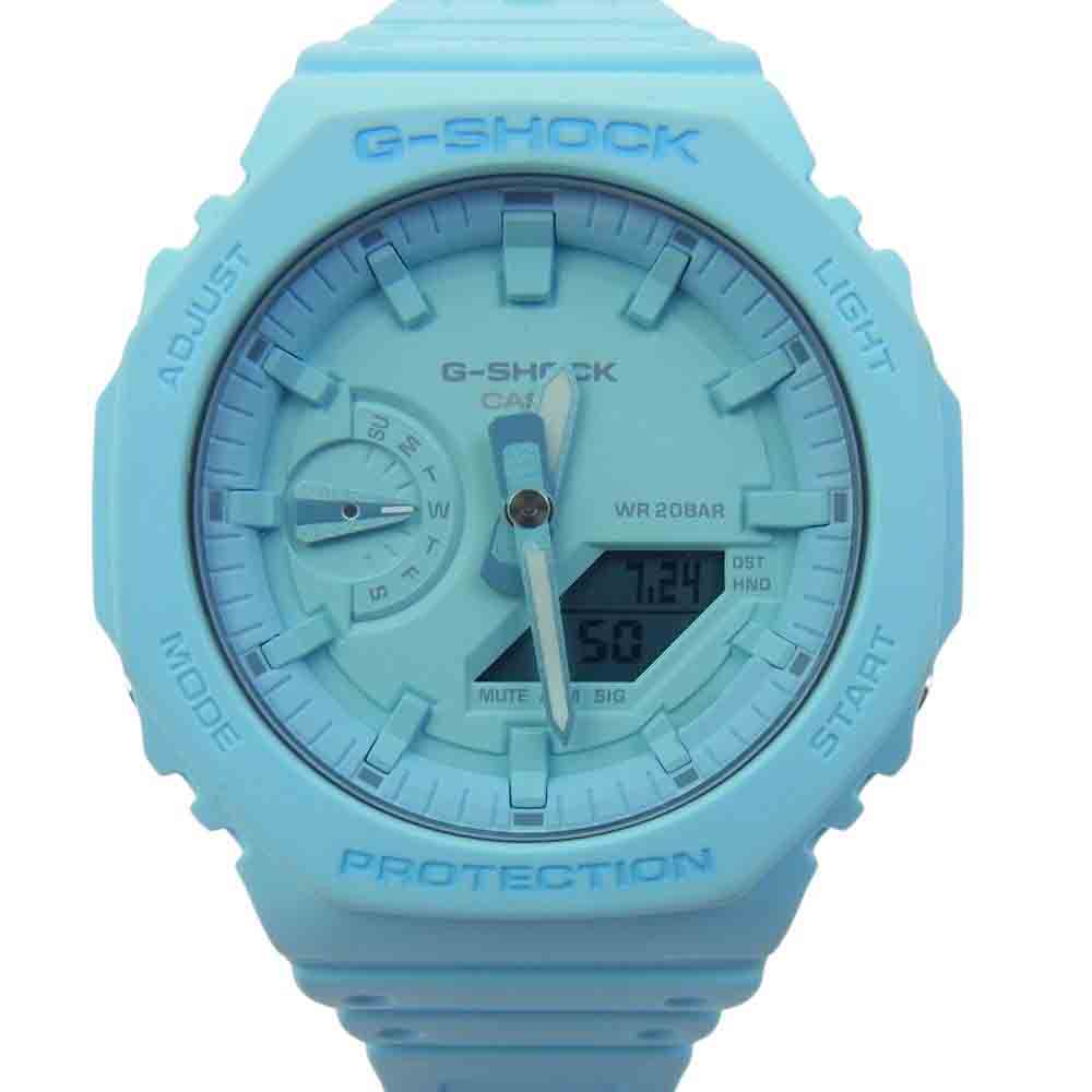 G-SHOCK ジーショック GA-2100-2A2JF 2100シリーズ アナログ デジタル 腕時計 ウォッチ ライトブルー系【中古】