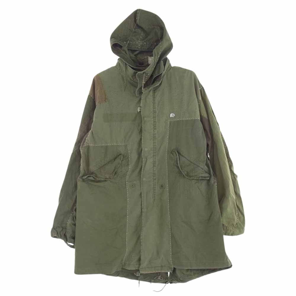 ケイスケカンダ 手縫い モッズ コート カーキ系【中古】