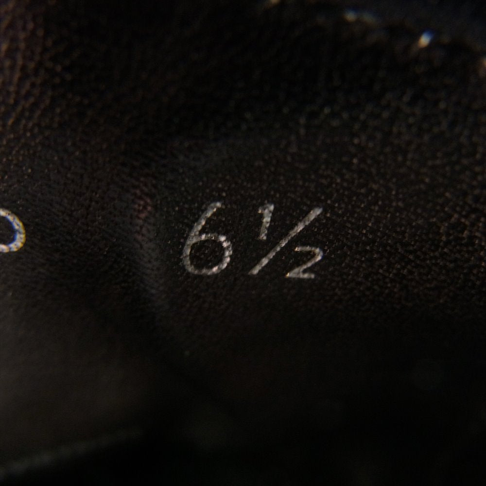 PRADA プラダ 2776 レザー スリッポン ローカット スニーカー シューズ ブラック系 6.5【中古】