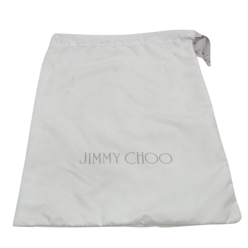 JIMMY CHOO ジミーチュウ クロコ型押し レザー スリッポン スニーカー シューズ ネイビー系 41【美品】【中古】