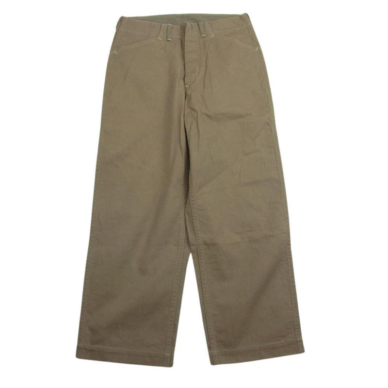 WAREHOUSE ウエアハウス MILITARY HERRINGBONE UTILITY PANTS ミリタリー ヘリンボーン トラウザー パンツ ベージュ系 29【中古】