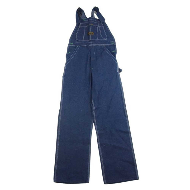 ヴィンテージ 60s USA製 WASHINGTON DEE CEE DENIM OVERALL ワシントン ディーシー オーバーオール インディゴブルー系 28-32【中古】