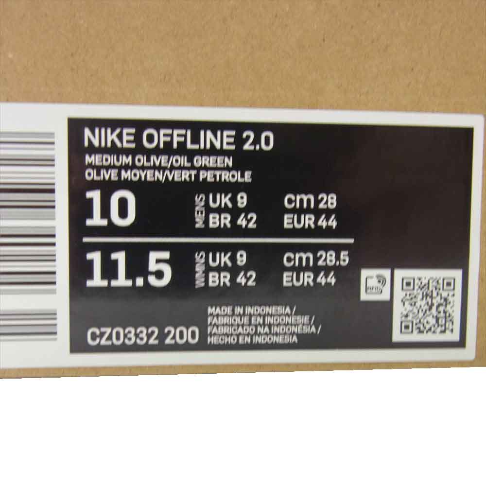 NIKE ナイキ CZ0332-200 OFF LINE オフライン 2.0 サンダル  カーキ系 28cm【中古】