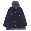 Carhartt カーハート 24SS sacai Carhartt WIP Reversible Duck Coat サカイ リバーシブル ダック コート  ブラック系 グレー系 2【極上美品】【中古】