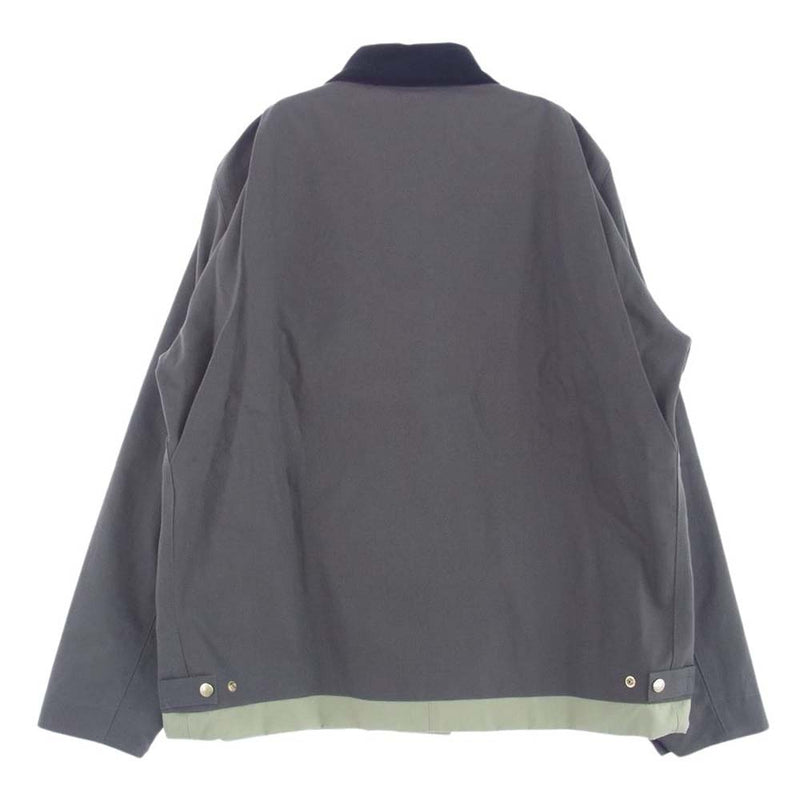 Carhartt カーハート 24SS sacai  WIP Reversible Duck Jacket サカイ リバーシブル ダック ジャケット ブラック グレー グレー系 3【極上美品】【中古】