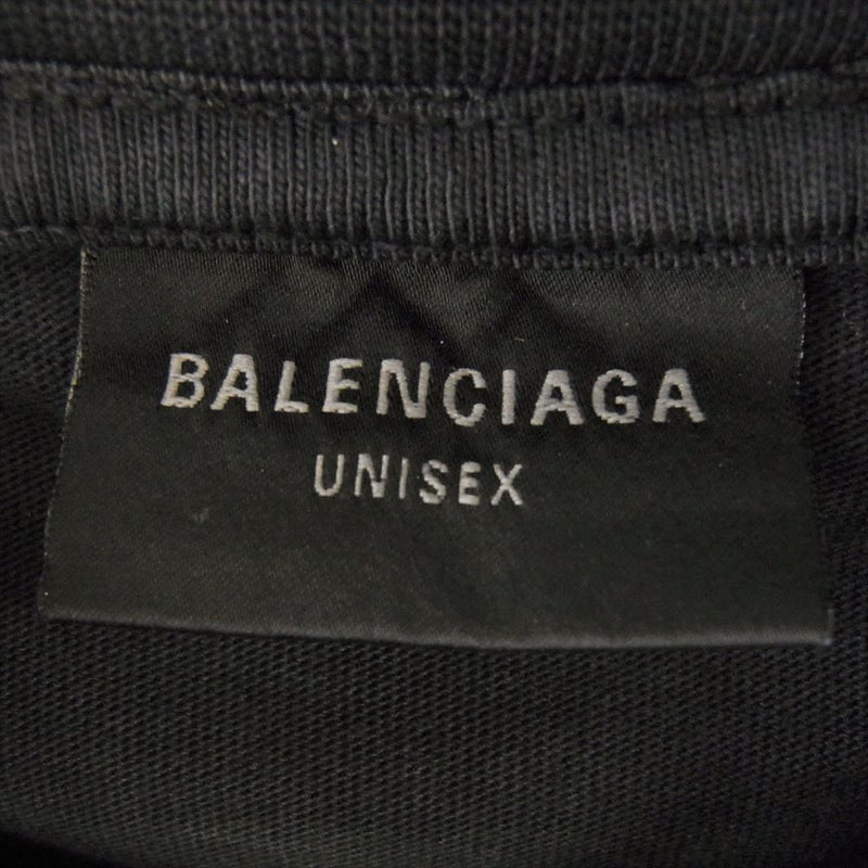 BALENCIAGA バレンシアガ 24AW 794656 TQM20 PARIS LIBERTY LAYERED パリ レイヤード ヴィンテージジャージー チェック ドッキング フランネル シャツ カーキ系 1【美品】【中古】