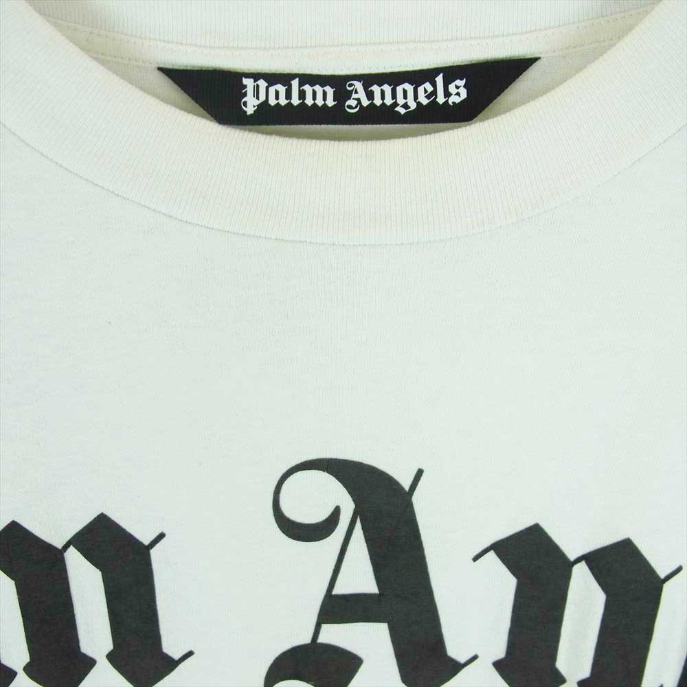 PALM ANGELS パームエンジェルス PMAA002R20413001 オーバーサイズ ロゴ プリント Tシャツ 半袖 ホワイト系 L –  ブランド古着 LIFE