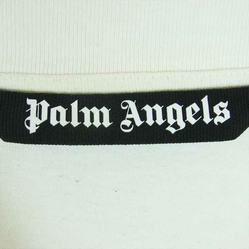 PALM ANGELS パームエンジェルス PMAA002R20413001 オーバーサイズ ロゴ プリント Tシャツ 半袖 ホワイト系 L【中古】