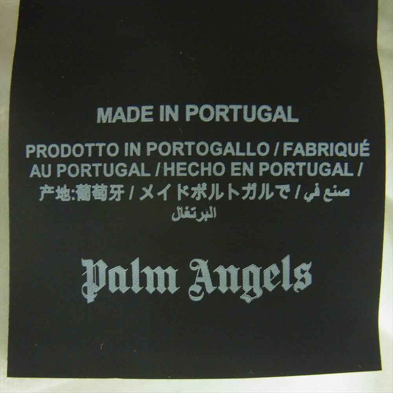 PALM ANGELS パームエンジェルス PMAA002R20413001 オーバーサイズ ロゴ プリント Tシャツ 半袖 ホワイト系 L【中古】