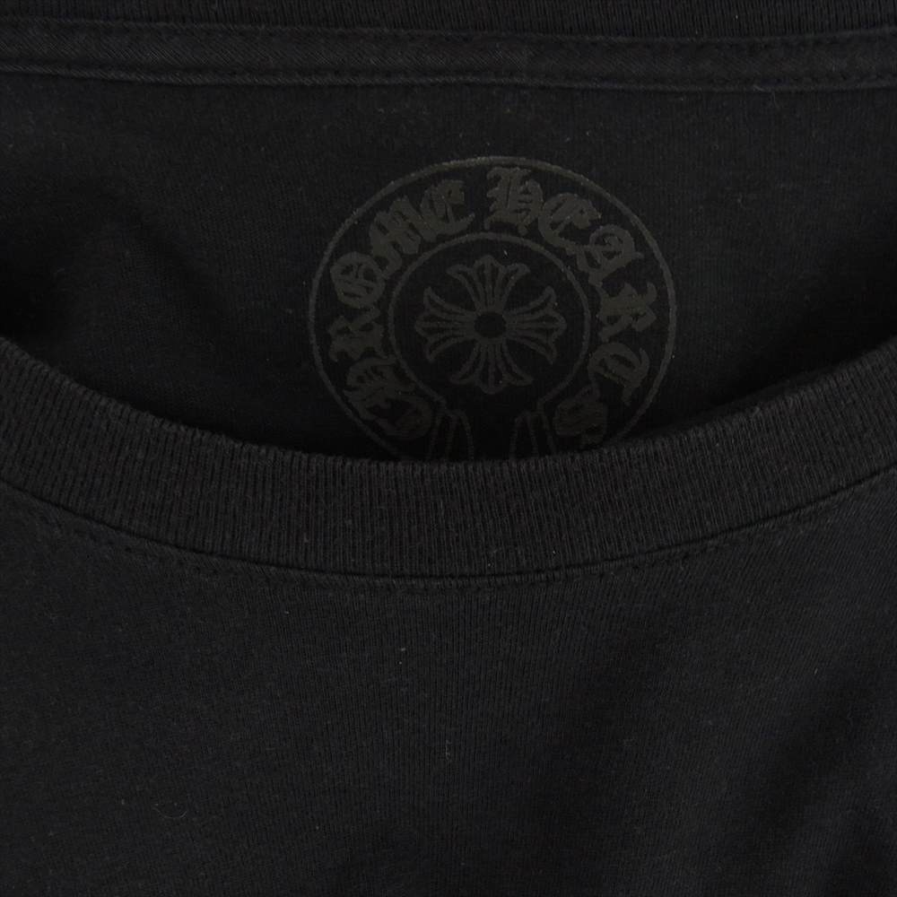 CHROME HEARTS クロムハーツ（原本無） 国内正規品 Horseshoe L/S Tee ホースシュー プリント ロングスリーブ ポケット Tシャツ カットソー ブラック系 XL【中古】