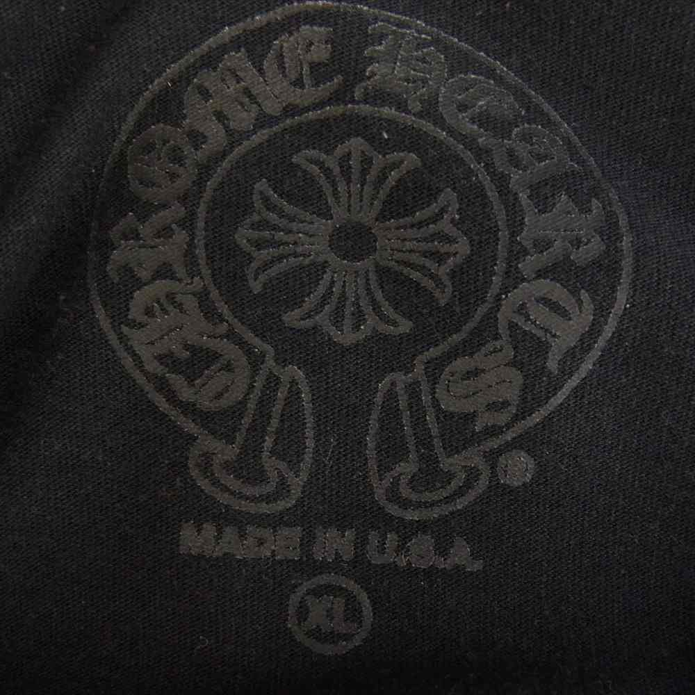 CHROME HEARTS クロムハーツ（原本無） 国内正規品 Horseshoe L/S Tee ホースシュー プリント ロングスリーブ ポケット Tシャツ カットソー ブラック系 XL【中古】