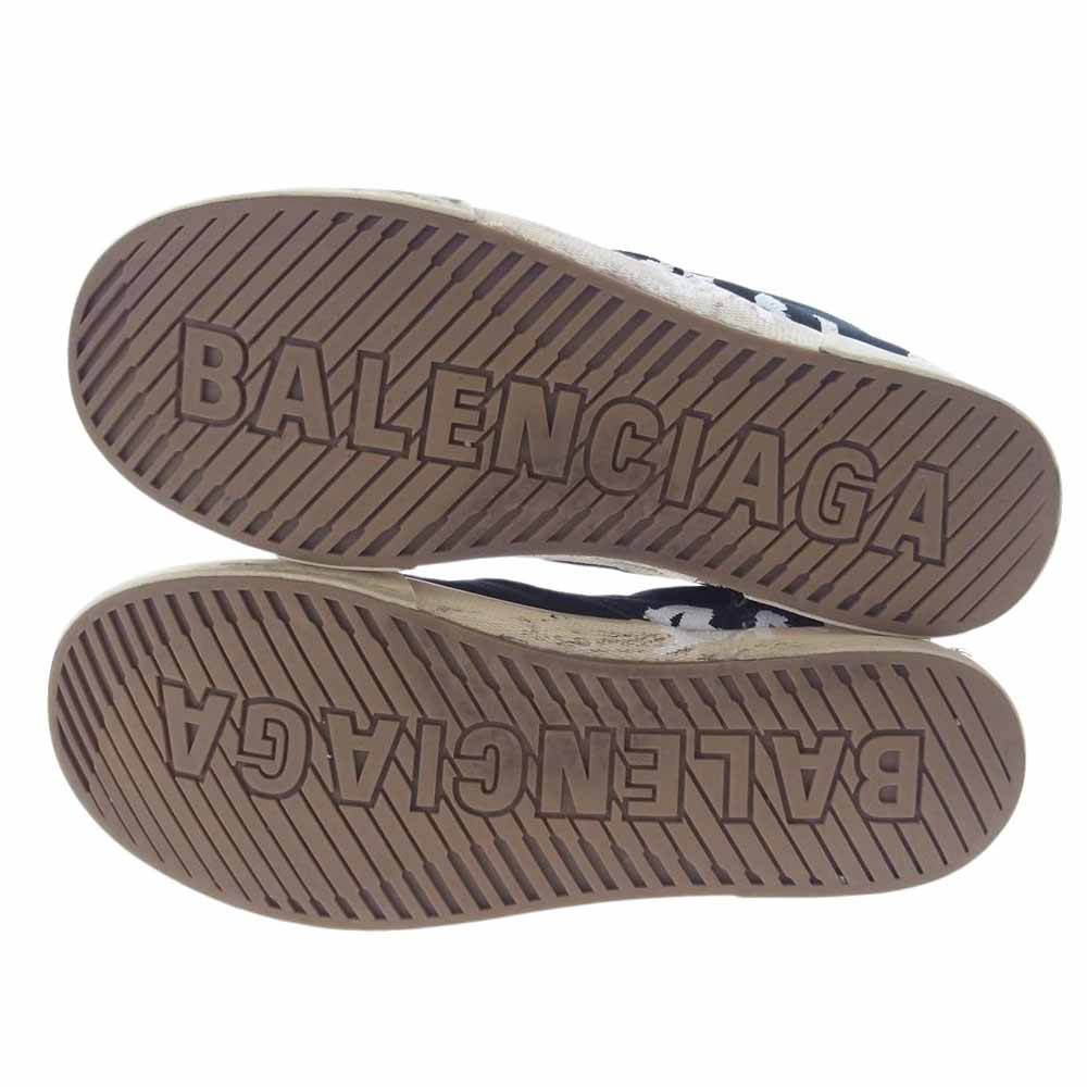 BALENCIAGA バレンシアガ 23AW  PARIS SLIP ON GRAFFITI パリ グラフィティー スリッポン スニーカー ブラック系 29.0cm【中古】