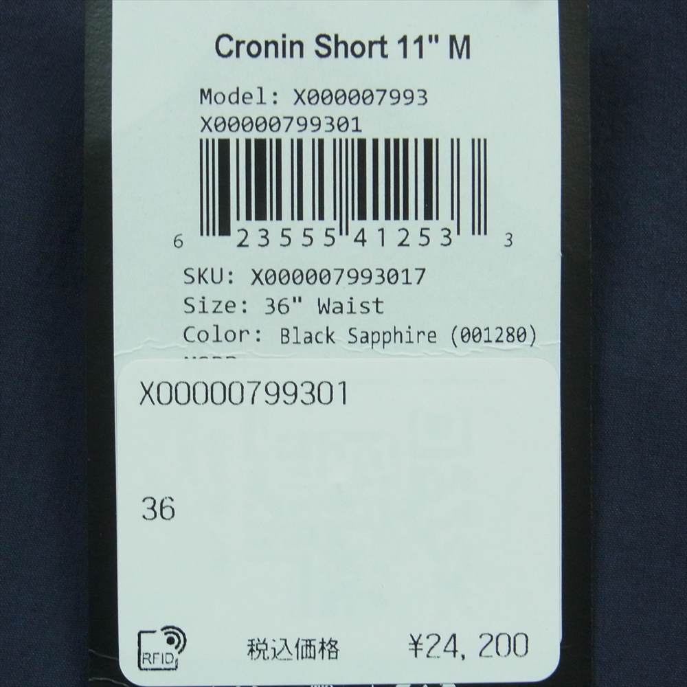 ARC'TERYX アークテリクス 2024年モデル CRONIN SHORT 11 M クロニン ショート ショーツ ハーフ パンツ ネイビー系 36【美品】【中古】