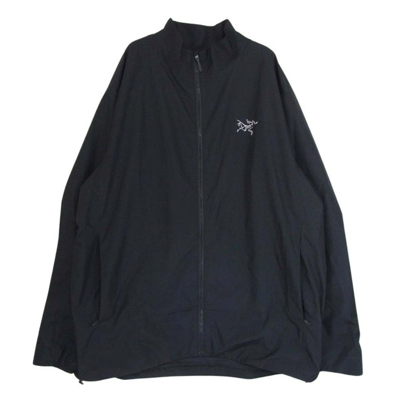 ARC'TERYX アークテリクス 2023年モデル SOLANO JACKET M GORE-TEX INFINIUM ソラノ スタンドカラー フルジップ ジャケット  ブラック系 XL【美品】【中古】