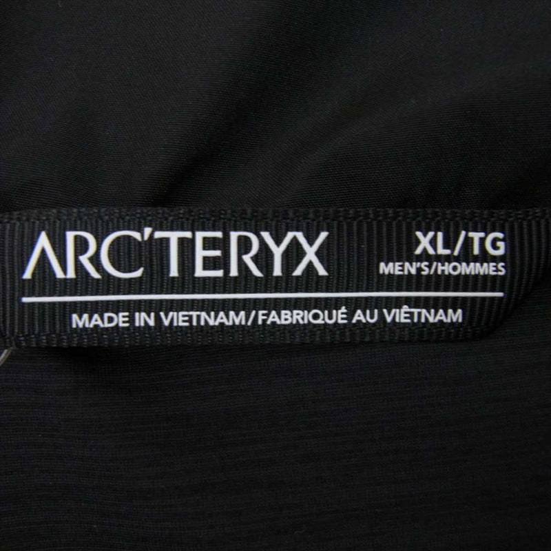 ARC'TERYX アークテリクス 2023年モデル SOLANO JACKET M GORE-TEX INFINIUM ソラノ スタンドカラー フルジップ ジャケット  ブラック系 XL【美品】【中古】