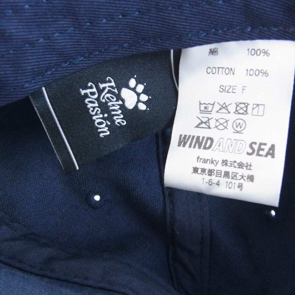 WIND AND SEA ウィンダンシー kelme ケルメ ベースボール キャップ 帽子 ネイビー系 F【中古】