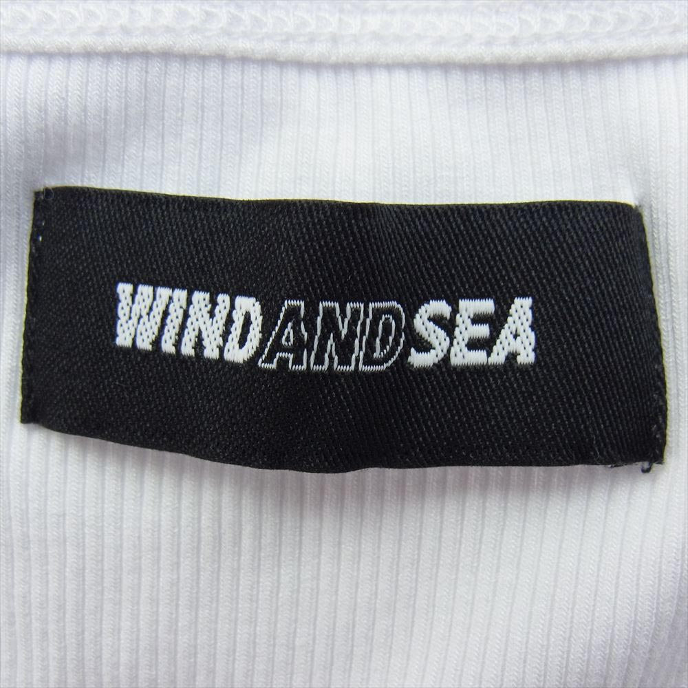 WIND AND SEA ウィンダンシー LA JOLLA TANK TOP ロゴプリント タンクトップ ホワイト系 L【中古】