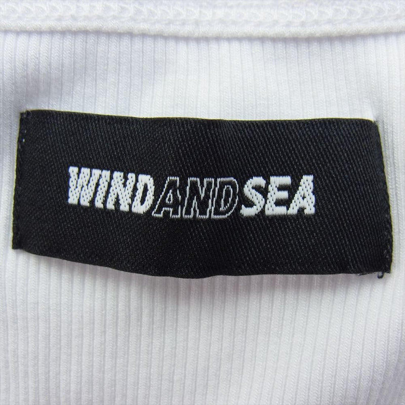 WIND AND SEA ウィンダンシー LA JOLLA TANK TOP ロゴプリント タンクトップ ホワイト系 L【中古】