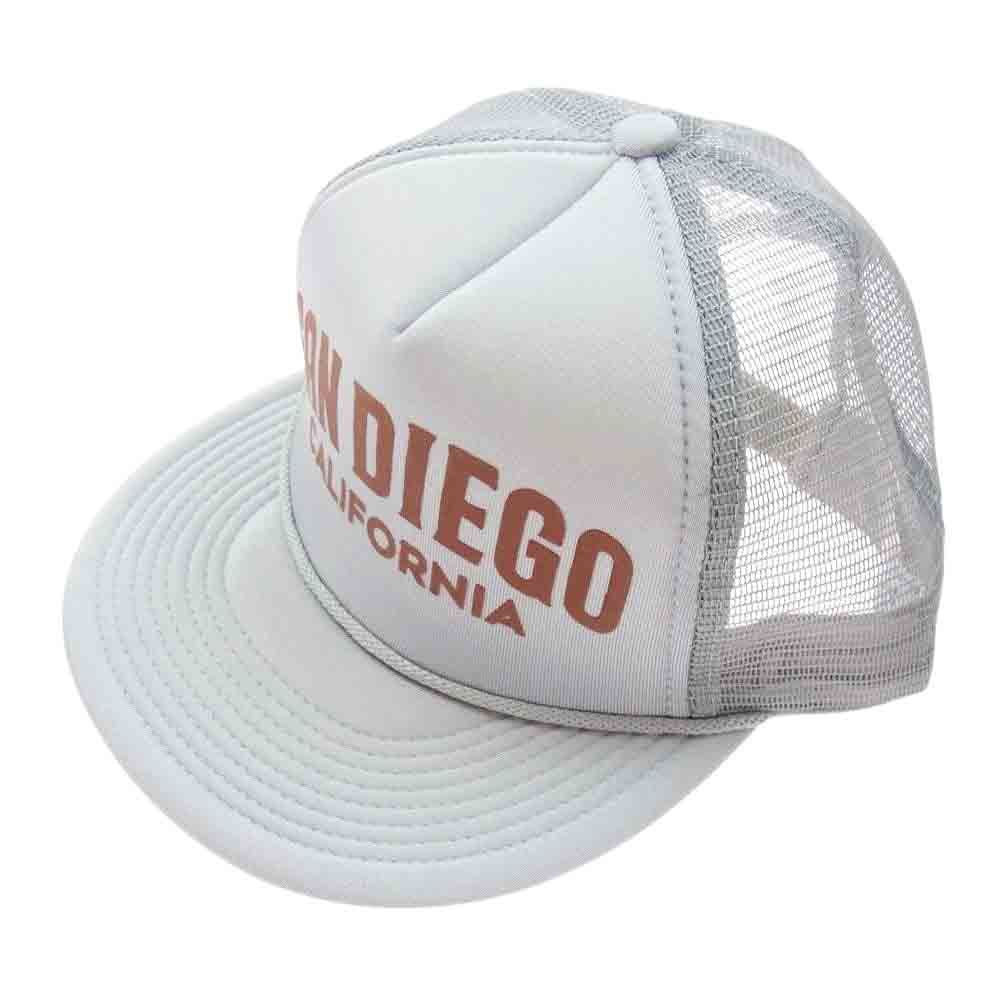 カリフォークス SAN DIEGO サンディエゴ CARIFORNIA カリフォルニア メッシュ キャップ 帽子 グレー系【中古】