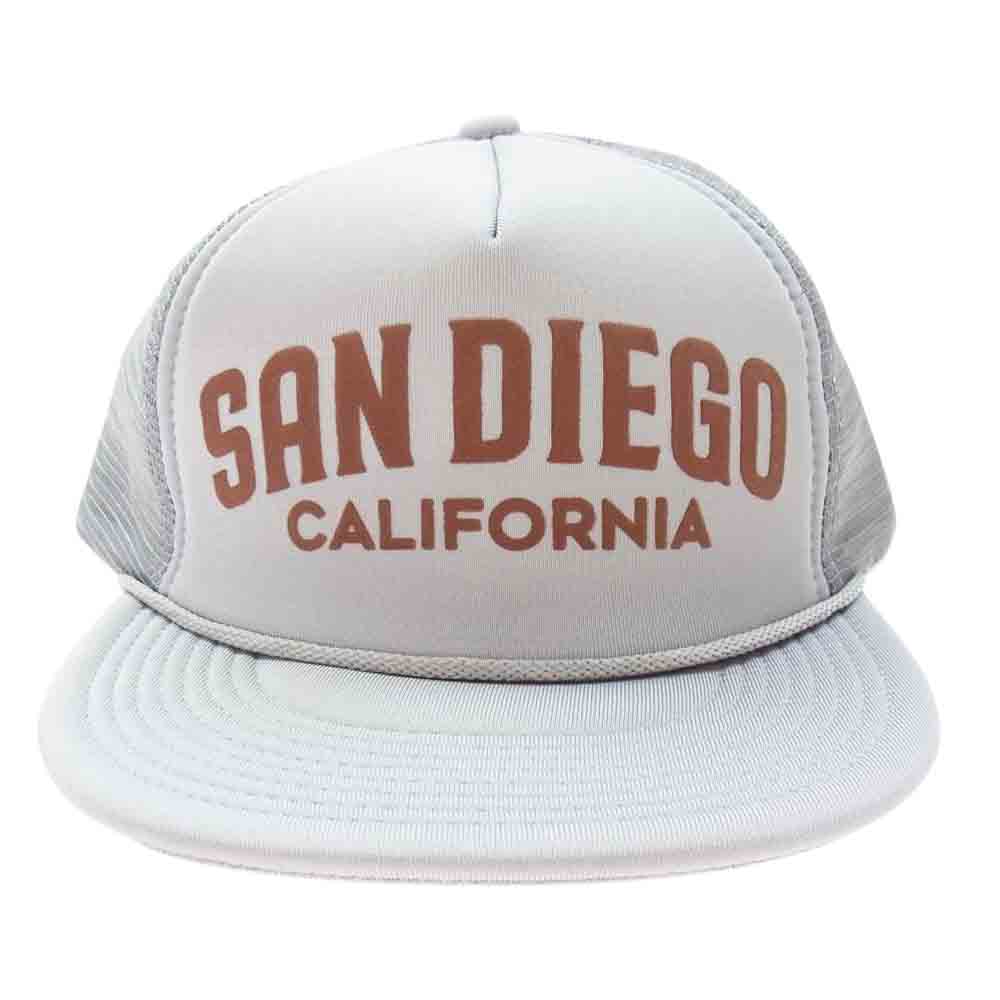 カリフォークス SAN DIEGO サンディエゴ CARIFORNIA カリフォルニア メッシュ キャップ 帽子 グレー系【中古】
