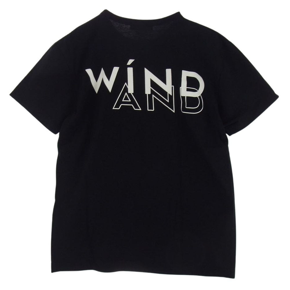 WIND AND SEA ウィンダンシー  × LYFT リフト STANDARD T-SHIRT ロゴ プリント Tシャツ ブラック系 M【中古】