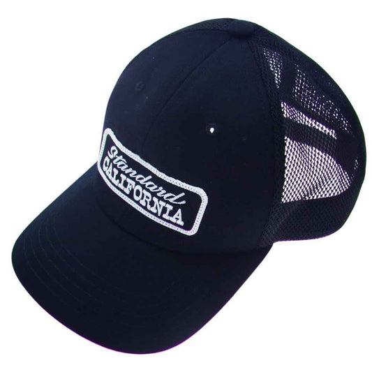 STANDARD CALIFORNIA スタンダードカリフォルニア LOGO PATCH MESH CAP ロゴパッチ メッシュ キャップ ブラック系【中古】