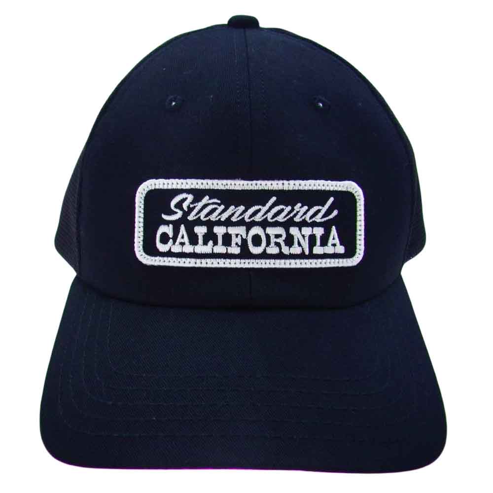 STANDARD CALIFORNIA スタンダードカリフォルニア LOGO PATCH MESH CAP ロゴパッチ メッシュ キャップ ブラック系【中古】