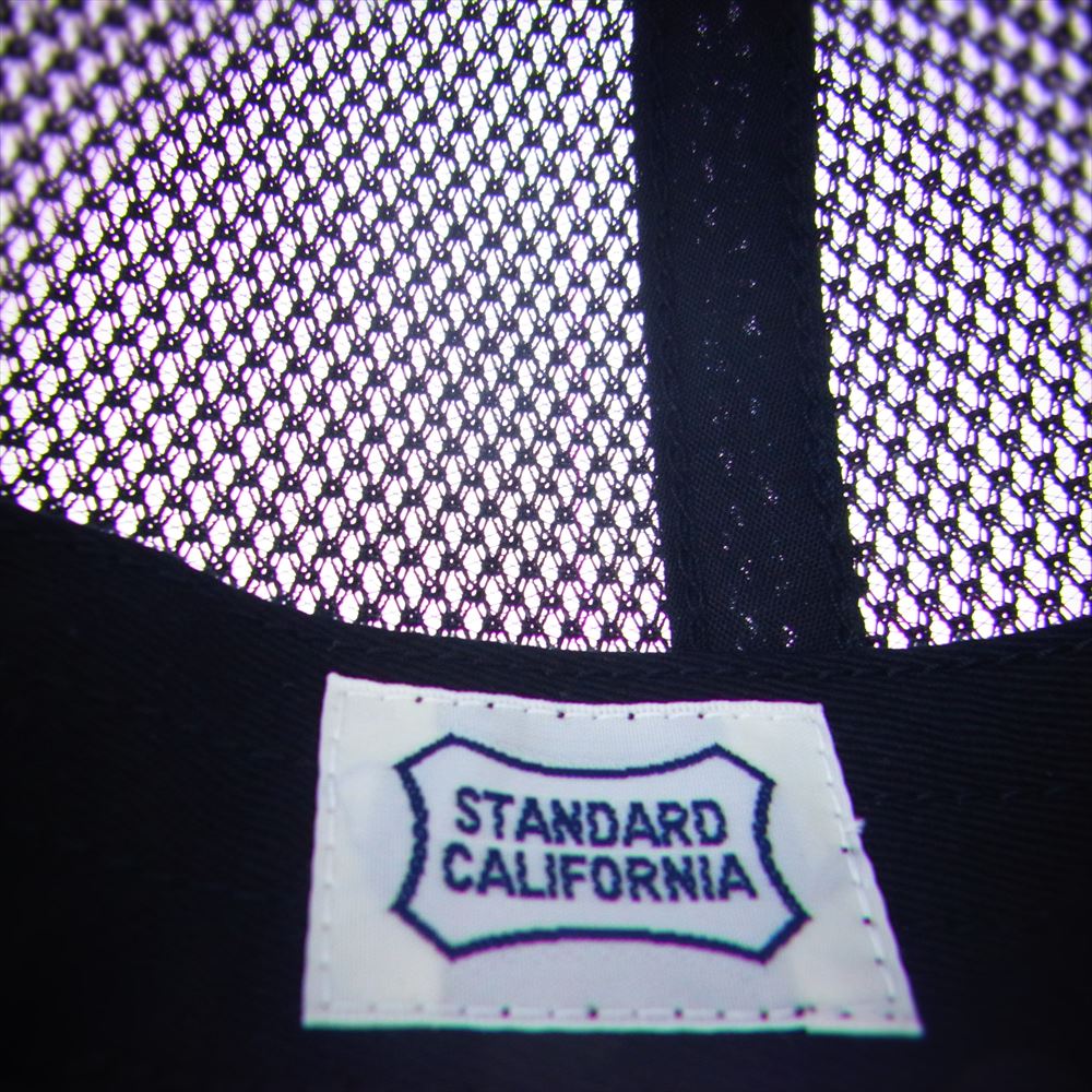 STANDARD CALIFORNIA スタンダードカリフォルニア LOGO PATCH MESH CAP ロゴパッチ メッシュ キャップ ブラック系【中古】