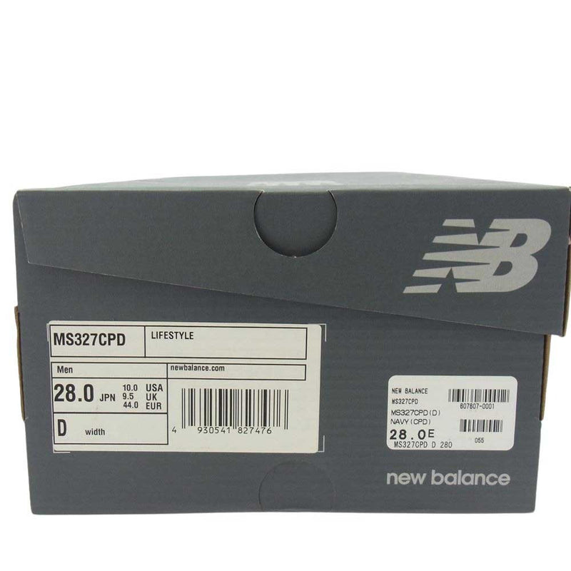 NEW BALANCE ニューバランス MS327CPD ロゴ ローカット スニーカー ネイビー系 28ｃｍ【極上美品】【中古】