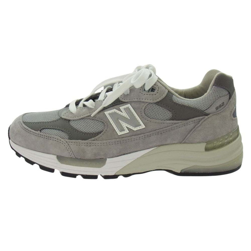 NEW BALANCE ニューバランス フェイクバスターズ鑑定済み M992GR 992 Gray ローカット スニーカー グレー系 27.5ｃｍ【極上美品】【中古】