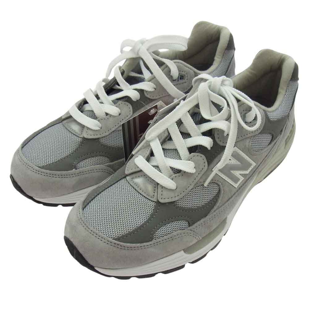 NEW BALANCE ニューバランス フェイクバスターズ鑑定済み M992GR 992 Gray ローカット スニーカー グレー系 27.5ｃｍ【極上美品】【中古】