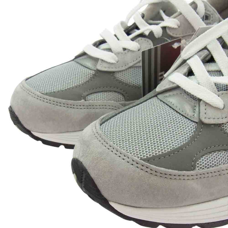 NEW BALANCE ニューバランス フェイクバスターズ鑑定済み M992GR 992 Gray ローカット スニーカー グレー系 27.5ｃｍ【極上美品】【中古】