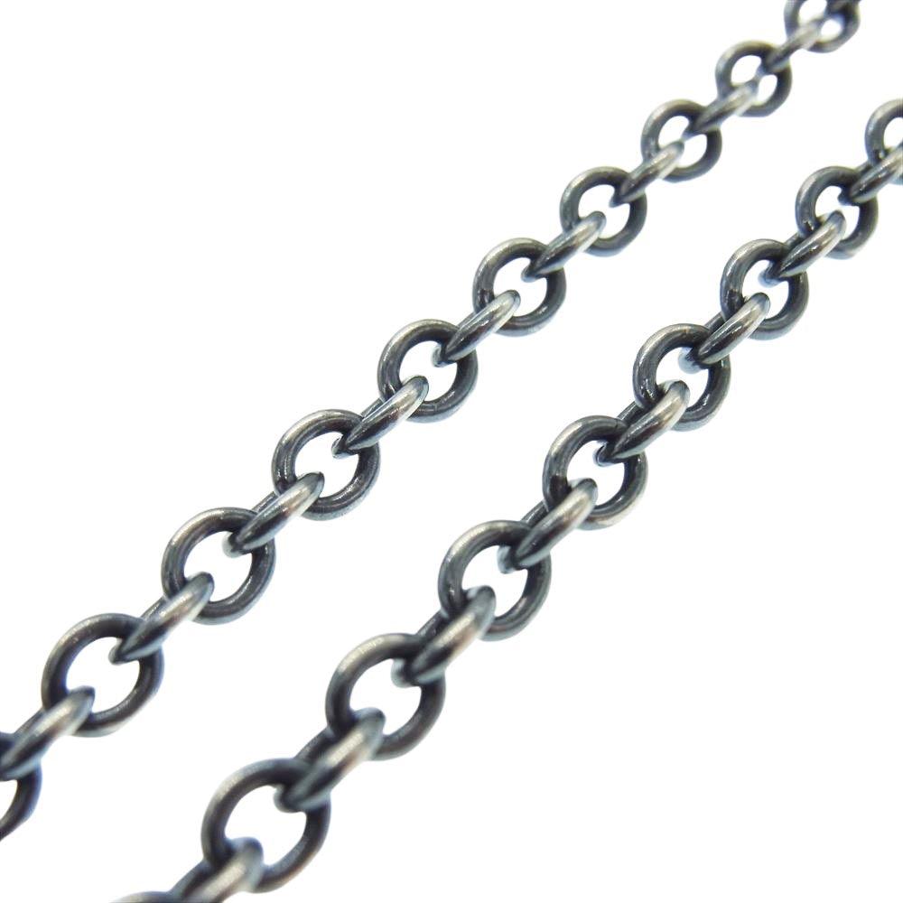 GABOR ガボール N-110 ガボラトリーホールディング ギャランティカード付属 3.9Chain ＆ 1/16 Classic T-bar Necklace 55cm 3.9チェーン Tバー ネックレス シルバー系【中古】