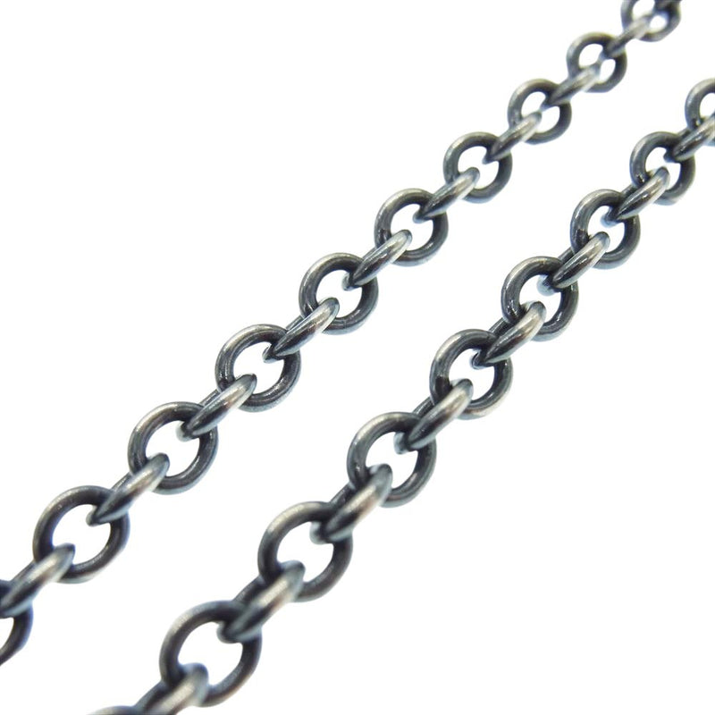 GABOR ガボール N-110 ガボラトリーホールディング ギャランティカード付属 3.9Chain ＆ 1/16 Classic T-bar Necklace 55cm 3.9チェーン Tバー ネックレス シルバー系【中古】