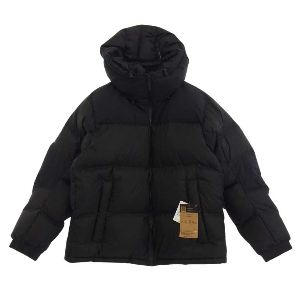 THE NORTH FACE ノースフェイス ND92344 WS Nuptse Hoodie ウインド ストッパー ヌプシ フーディ ダウンジャケット ブラック系 XL【極上美品】【中古】