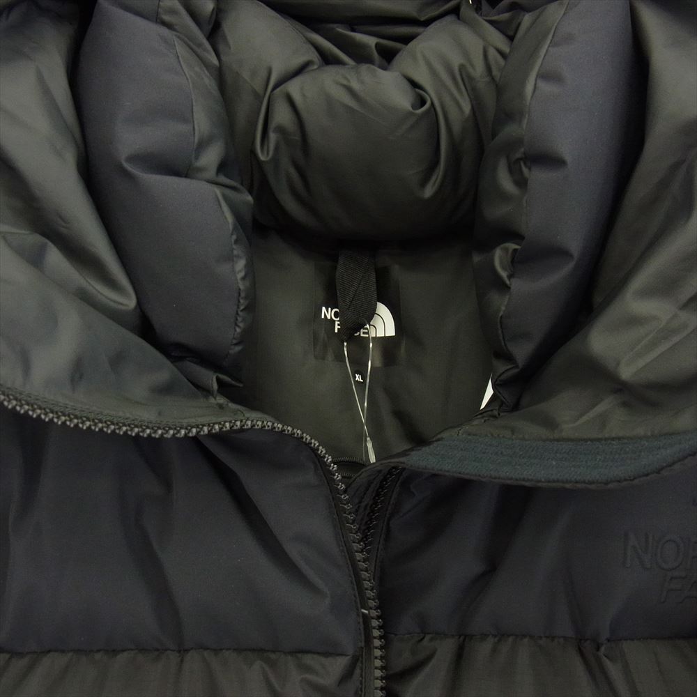 THE NORTH FACE ノースフェイス ND92344 WS Nuptse Hoodie ウインド ストッパー ヌプシ フーディ ダウンジャケット ブラック系 XL【極上美品】【中古】