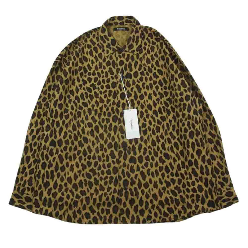 ROTTWEILER ロットワイラー 23AW RW23A0211 R9 LEOPARD SHIRT レオパード シャツ 長袖 ブラウン系 M【新古品】【未使用】【中古】