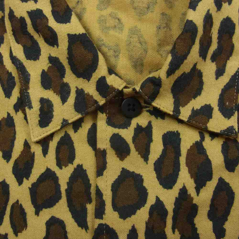 ROTTWEILER ロットワイラー 23AW RW23A0211 R9 LEOPARD SHIRT レオパード シャツ 長袖 ブラウン系 M【新古品】【未使用】【中古】