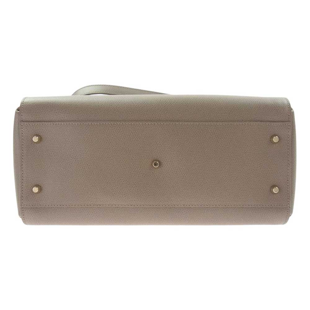 Furla フルラ メトロポリス サッチェル 2Way ハンド ショルダーバッグ グレージュ【中古】