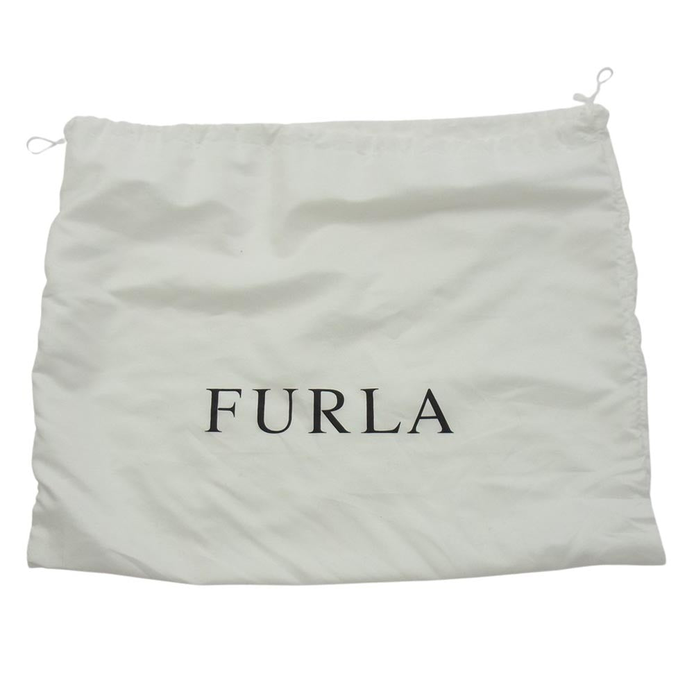 Furla フルラ メトロポリス サッチェル 2Way ハンド ショルダーバッグ グレージュ【中古】