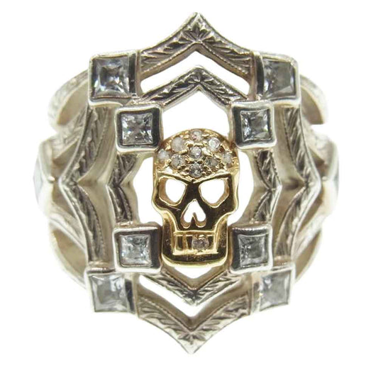 Loree Rodkin ローリーロドキン 18K×シルバー925 スパイダー スカル リング シルバー系 14.5号【中古】