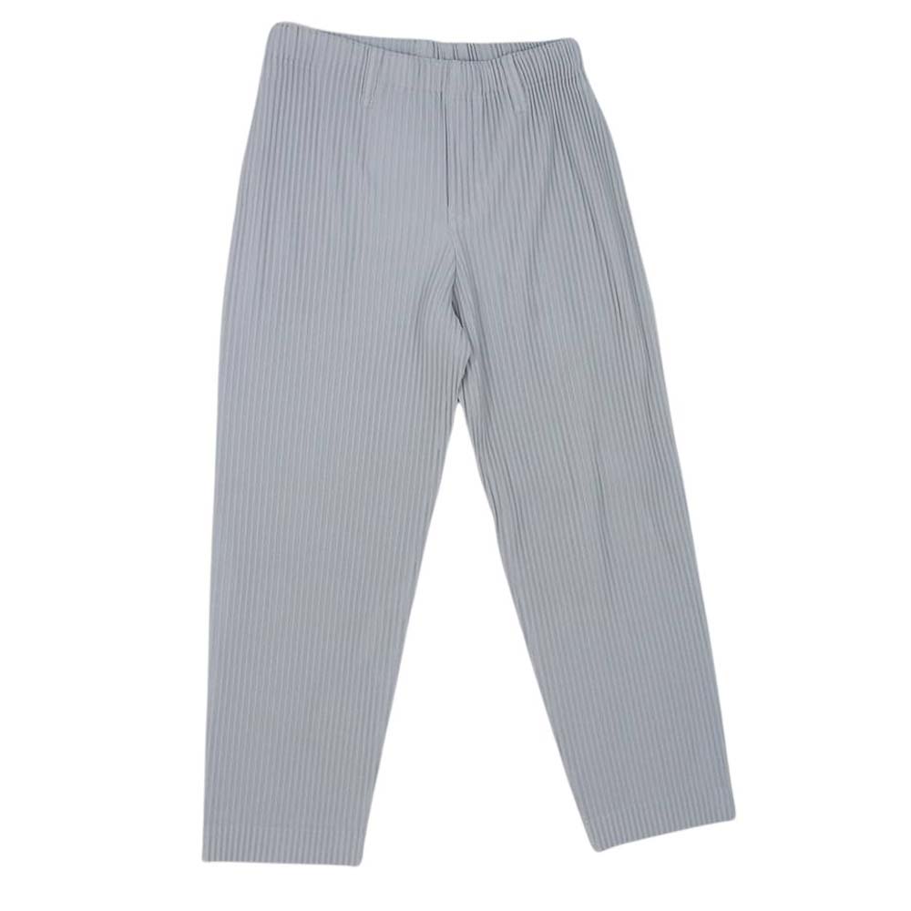 HOMME PLISSE ISSEY MIYAKE オム プリッセ イッセイミヤケ HP55JF150 Basics ベーシックス プリーツ パンツ グレー系 2【中古】