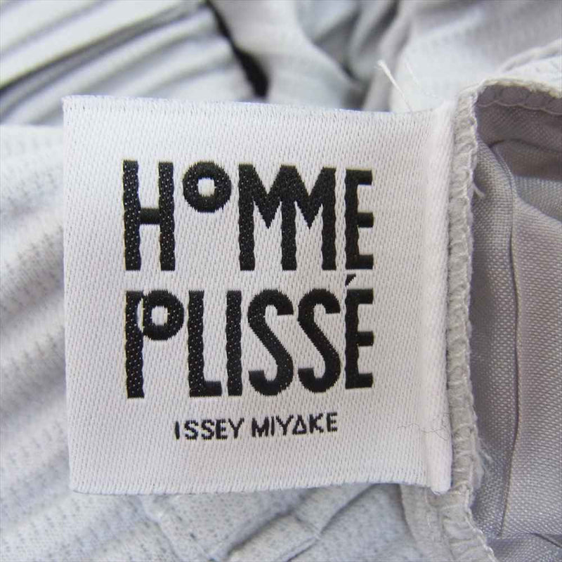 HOMME PLISSE ISSEY MIYAKE オム プリッセ イッセイミヤケ HP55JF150 Basics ベーシックス プリーツ パンツ グレー系 2【中古】